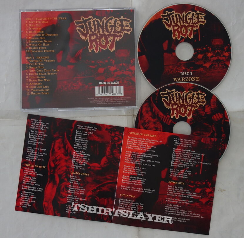 Jungle Rot – Slaughter The Weak / War Zone - Re-release CD