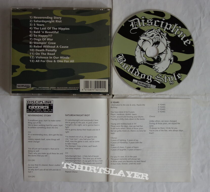 Discipline - Bulldog style - CD
