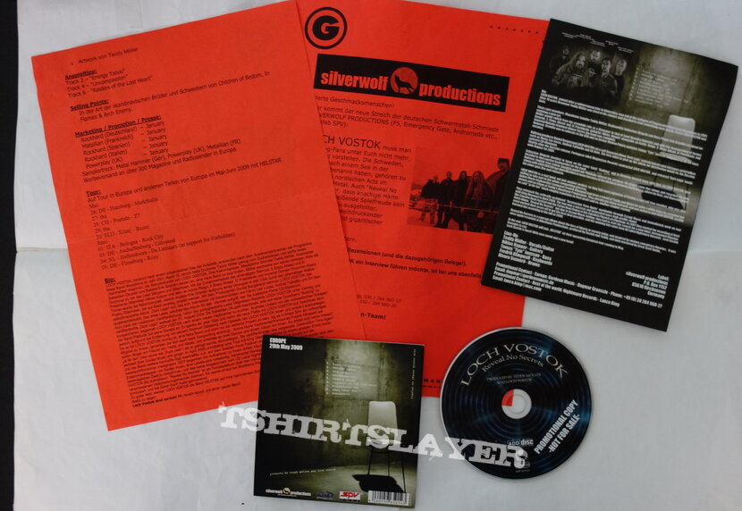 Loch Vostok - Reveal No Secrets -Promo CD