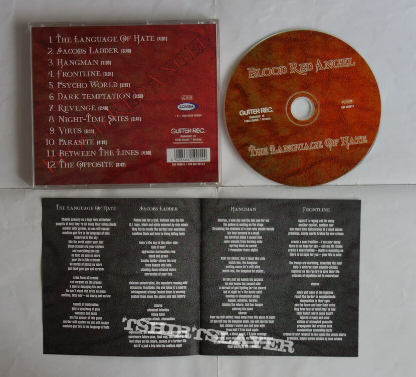 Blood Red Angel - The language of hate - CD