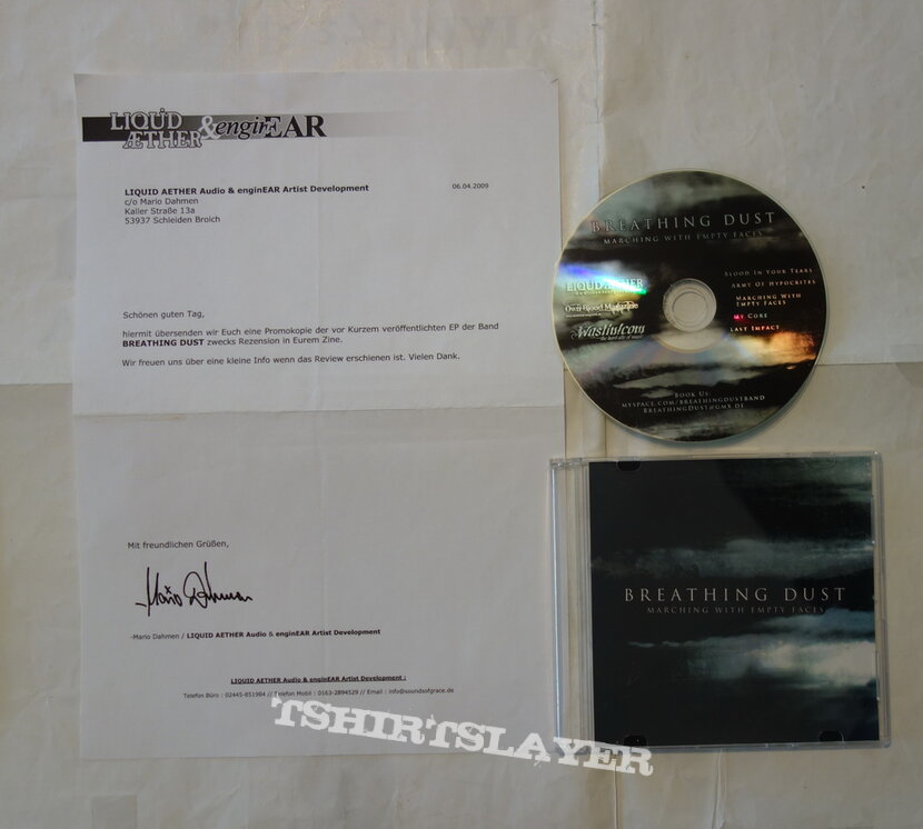 Breathing Dust - Marching with empty faces - Promo CD