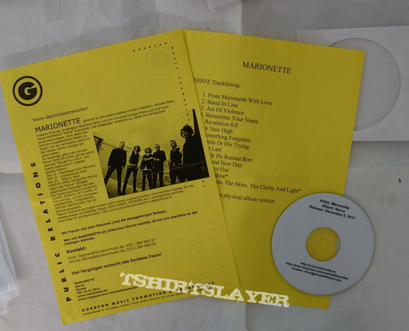 Marionette - Nerve - Promo/Demo CD