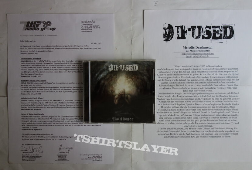 Difused - The silence - Full case promo CD