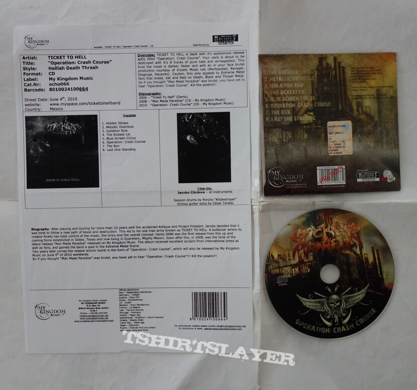 Ticket To Hell – Operation: Crash Course - Promo CD