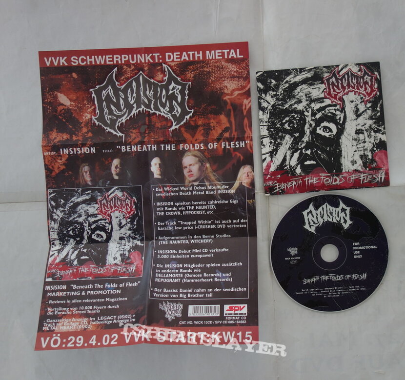 Insision – Beneath The Folds Of Flesh - Promo CD