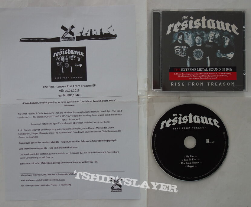 The Resistance – Rise From Treason - Promo CD