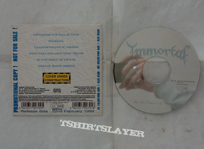 Immortal - At the heart of winter - Promo CD