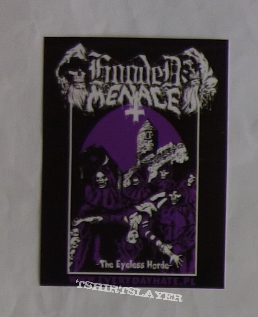 Hooded Menace - The eyeless horder - Promo sticker