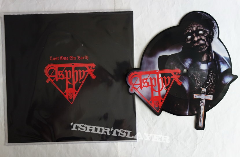 Asphyx - Last one on earth - Shape-Vinyl | TShirtSlayer TShirt and  BattleJacket Gallery