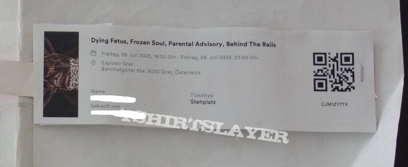 Dying Fetus, Frozen Soul - Ticket