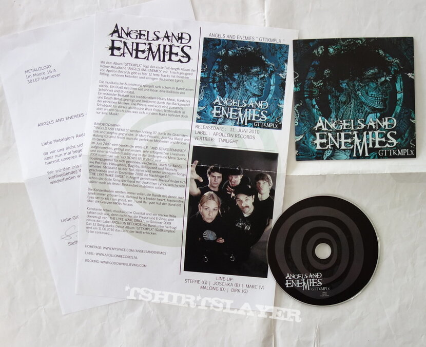 Angels And Enemies - GTTKMPLX - Promo CD