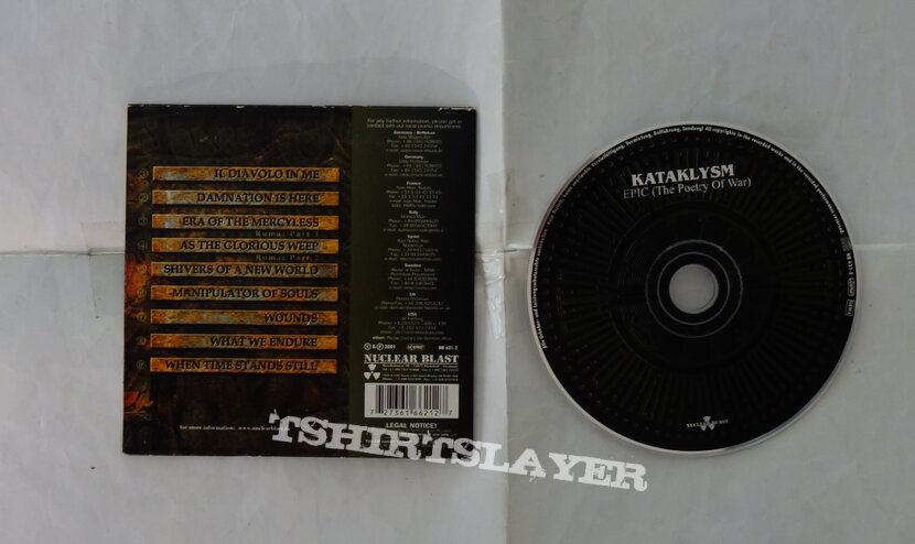 Kataklysm – Epic (The Poetry Of War) - Promo CD
