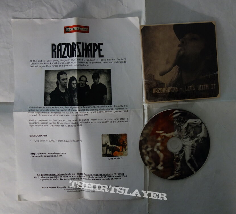 Razorshape – Live With It - Promo CD