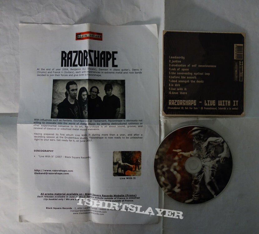 Razorshape – Live With It - Promo CD