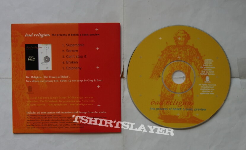 Bad Religion - The Process Of Belief : A sonic preview - Promo CD