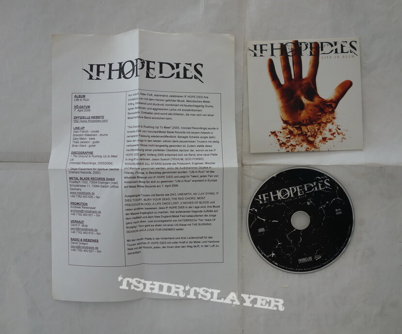 If Hope Dies – Life In Ruin - Promo CD