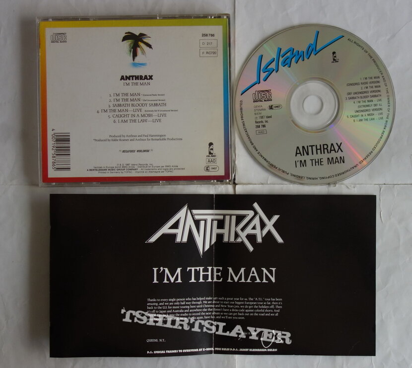 Anthrax - Im the man - Single CD