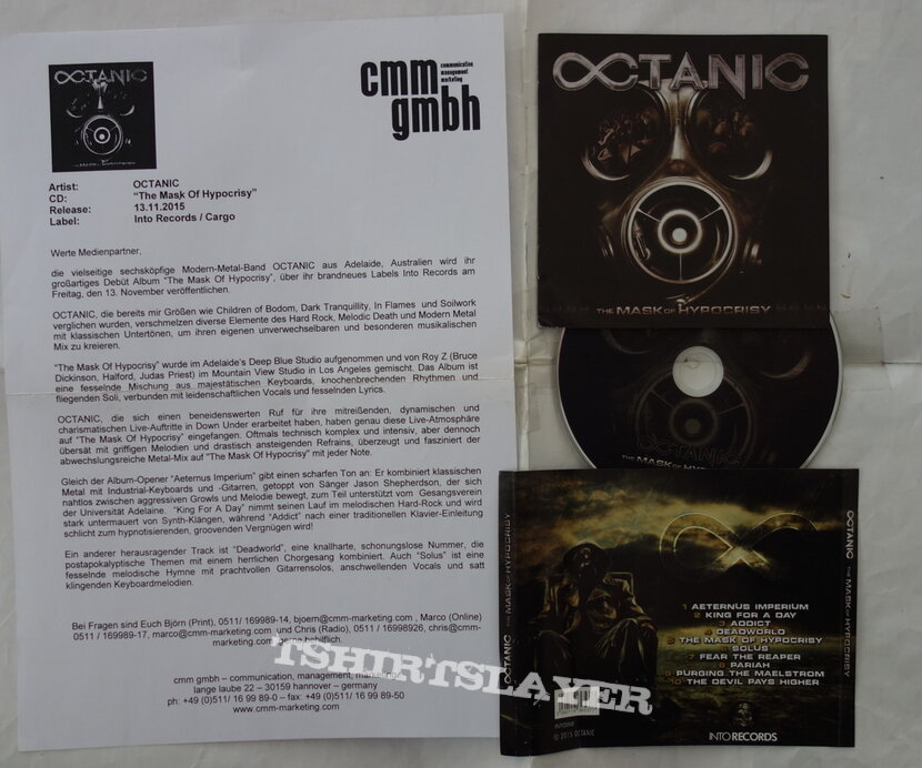 Octanic – The Mask Of Hypocrisy - Promo CD