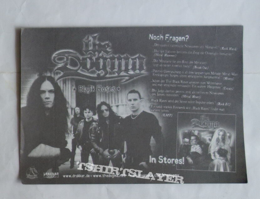 The Dogma - Black roses - Promo sticker | TShirtSlayer TShirt and  BattleJacket Gallery