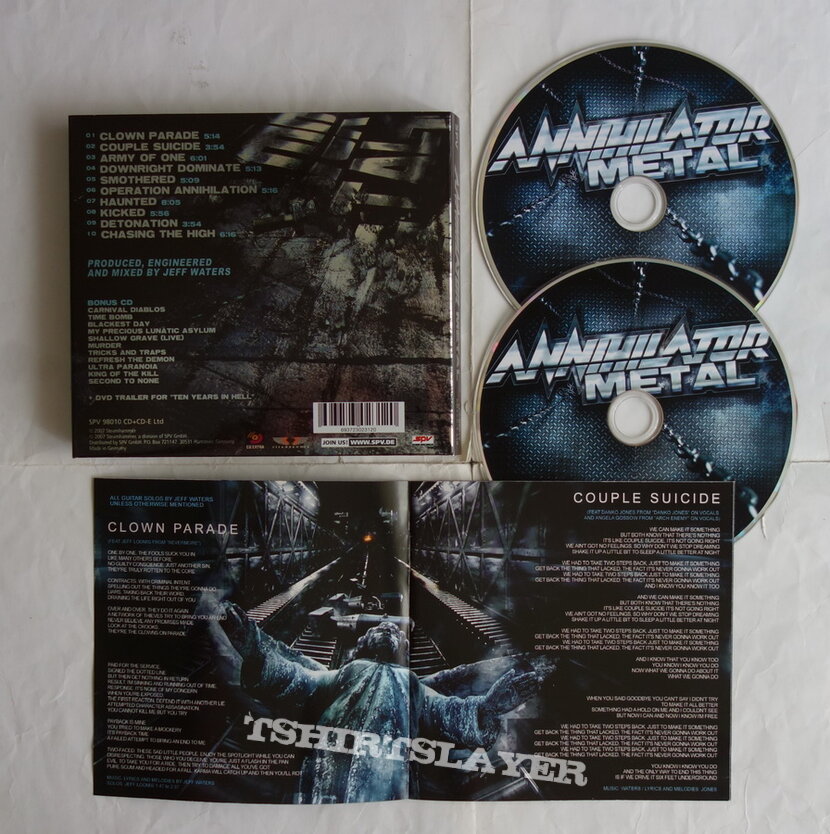 Annihilator - Metal - Digipack CD