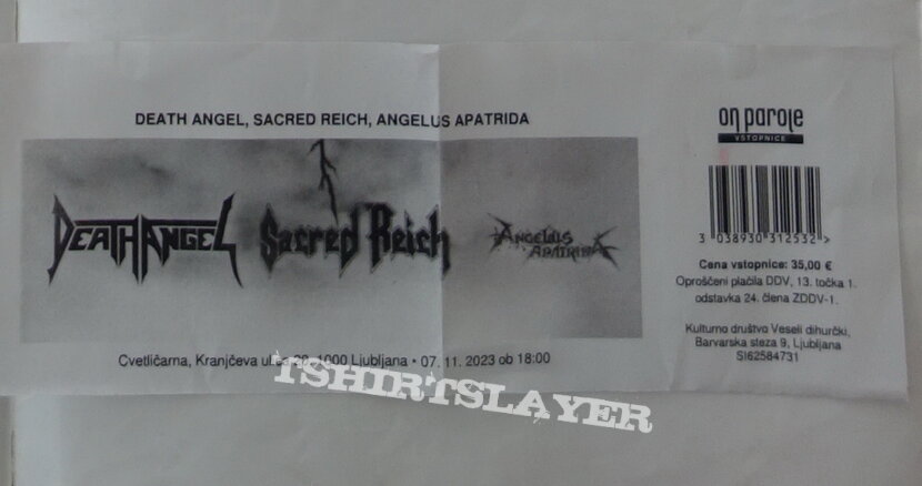 Sacred Reich Night of the Living Thrash Tour 2023 - Ticket