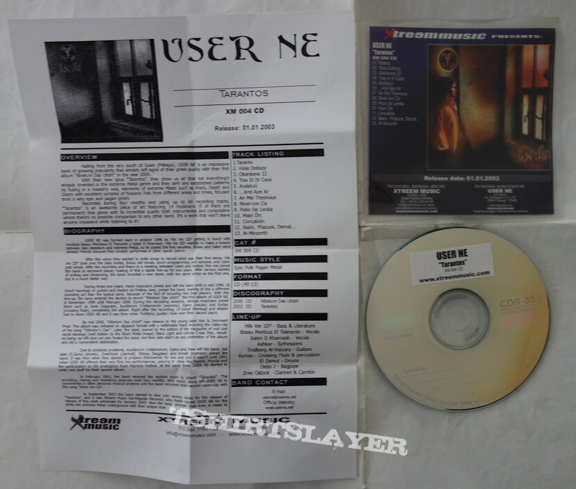 User Ne – Tarantos - Promo CD