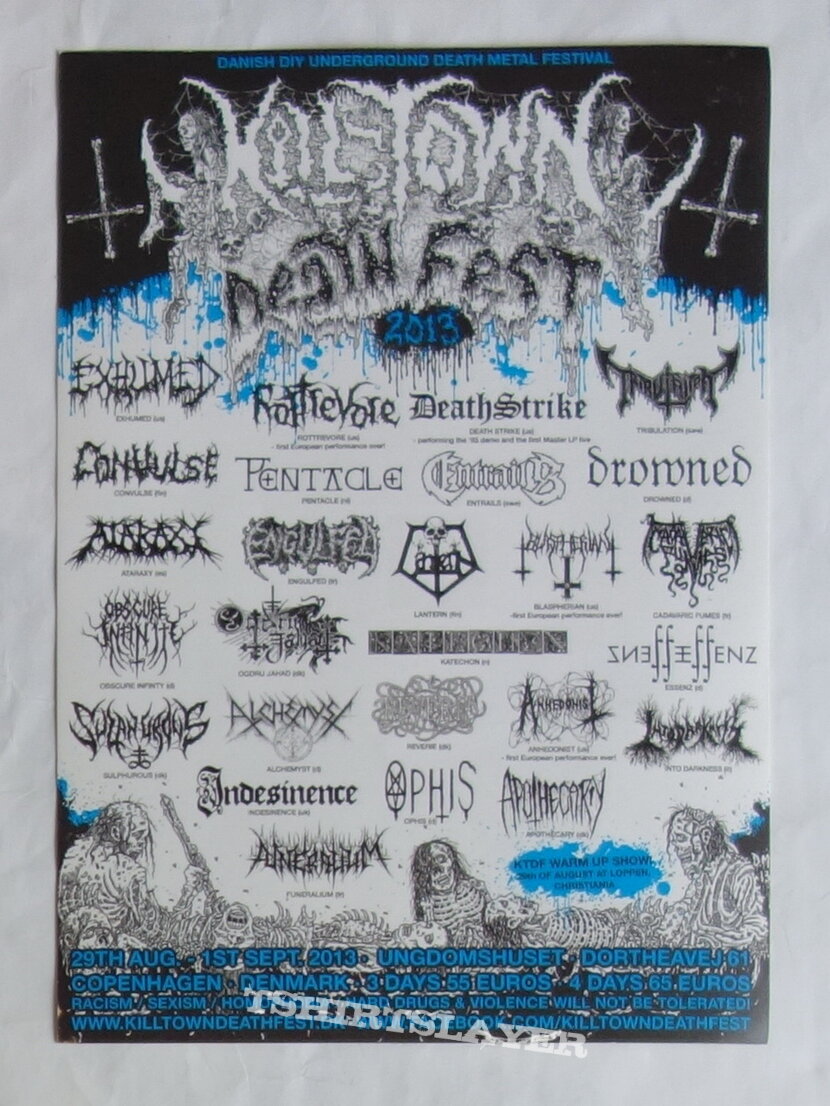 Exhumed Killtown Death Fest - Sticker