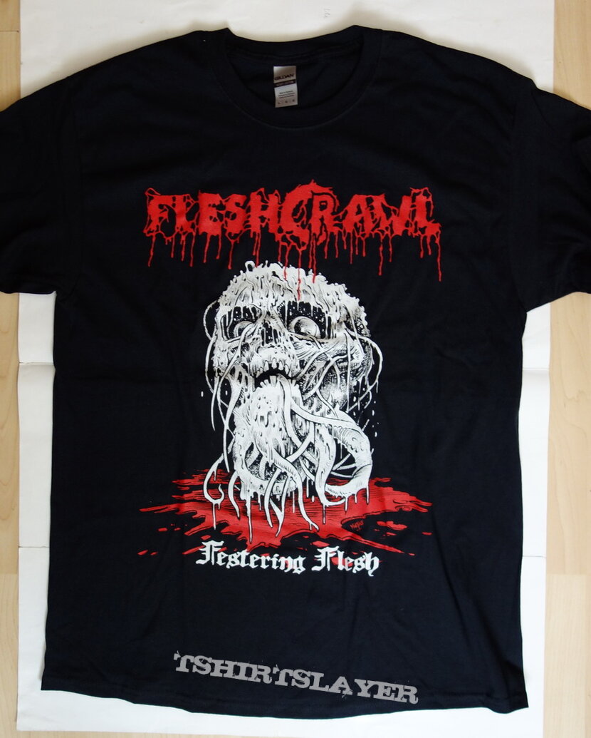 Fleshcrawl - Festering flesh - Tshirt