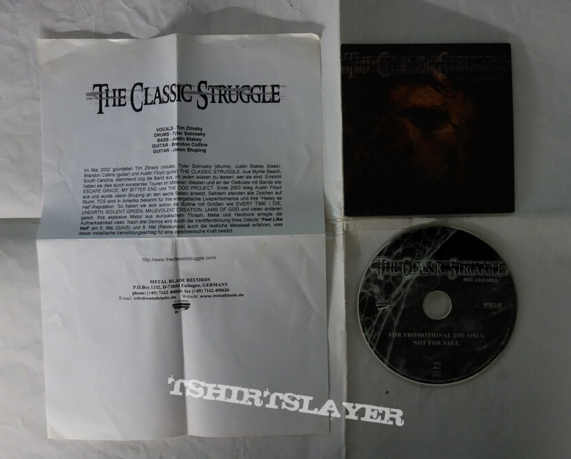The Classic Struggle – Feel Like Hell - Promo CD