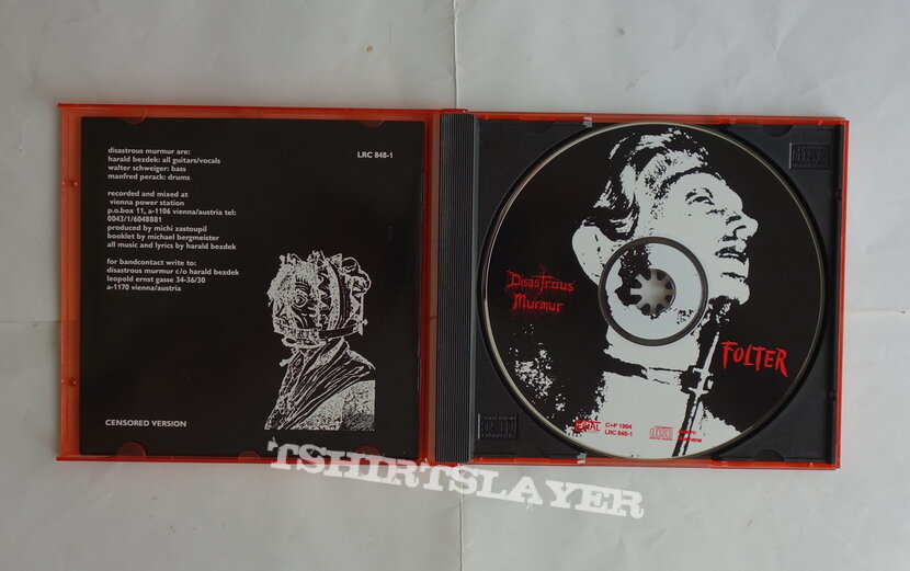 Disastrous Murmur - Folter - CD