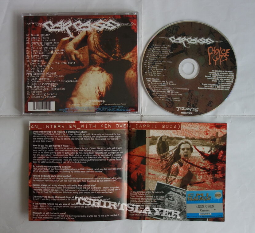 Carcass - Choice cuts - orig.Firstpress CD
