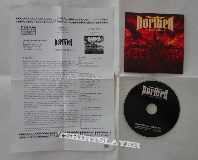 Norther – Till Death Unites Us - Promo CD