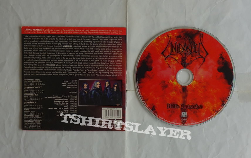 Unleashed - Hells unleashed - Promo v.2 - CD