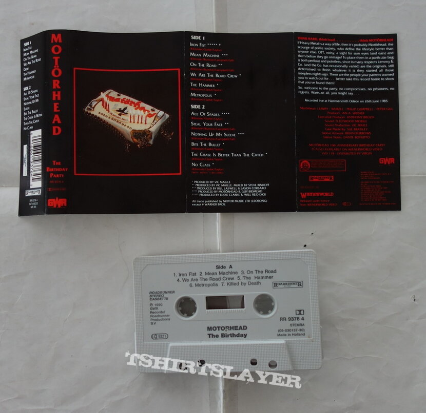 Motörhead – The Birthday Party - orig.Tape