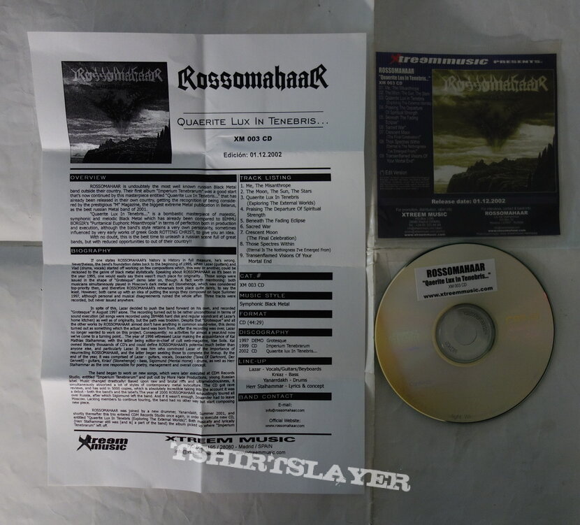 Rossomahaar – Quaerite Lux In Tenebris (Exploring The External Worlds) - Promo CD