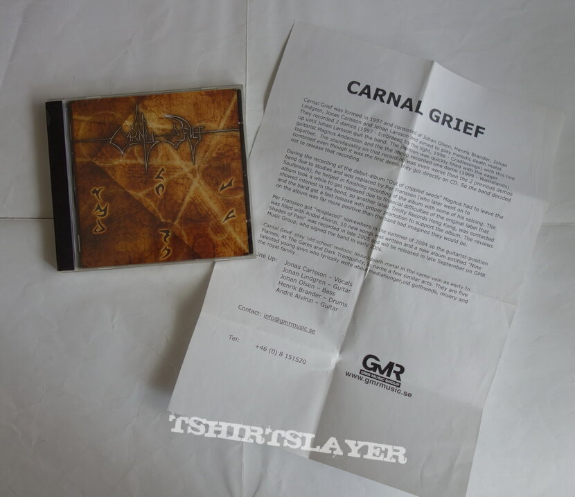 Carnal Grief ‎– Nine Shades Of Pain - Full case Promo CD