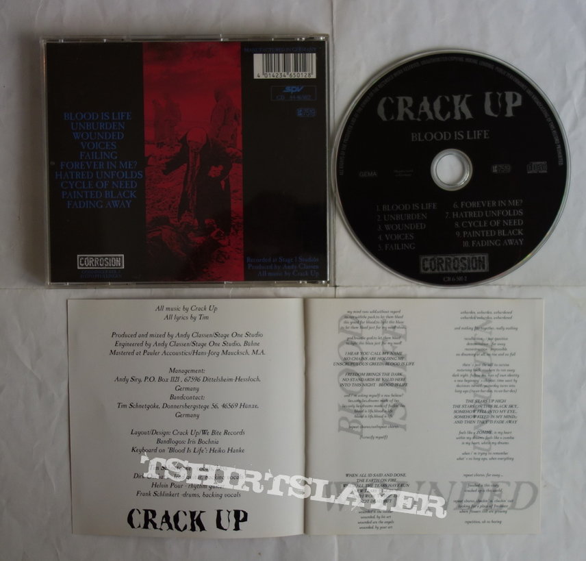 Crack Up - Blood is life - CD