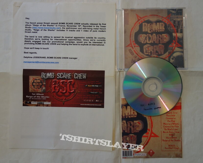Bomb Scare Crew – Reign of the Sharks - Promo CD