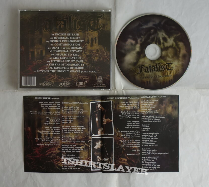 Fatalist - The depths of inhumanity - Re-release CD