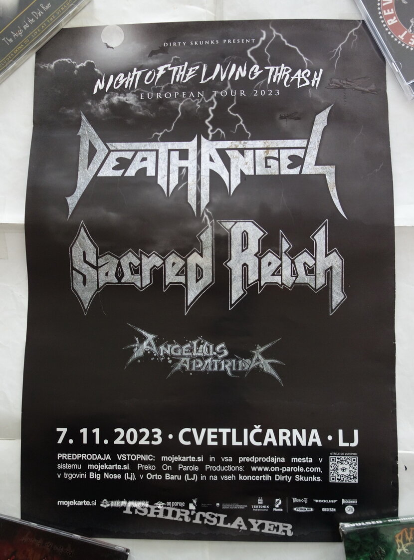 Sacred Reich Night of the Living Thrash Tour 2023 - Poster