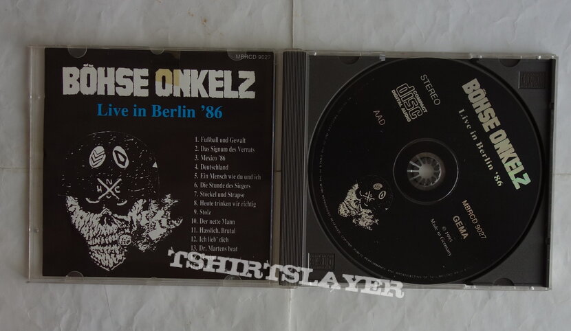 Böhse Onkelz - Der nette Mann - Live in Berlin '86 - CD | TShirtSlayer  TShirt and BattleJacket Gallery