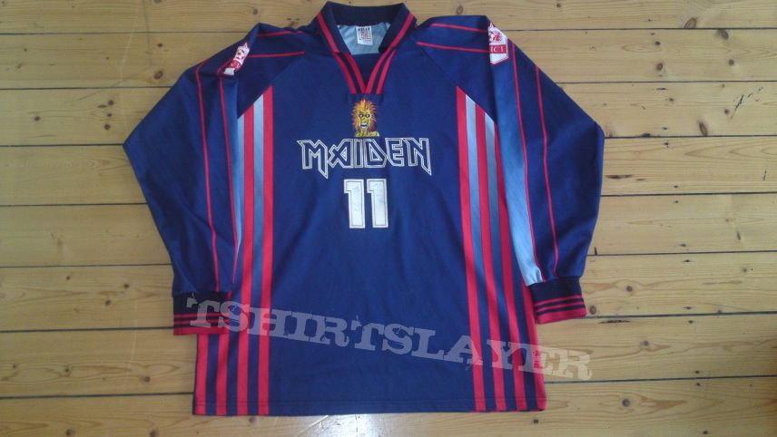 Iron Maiden first Soccer Jersey signed 