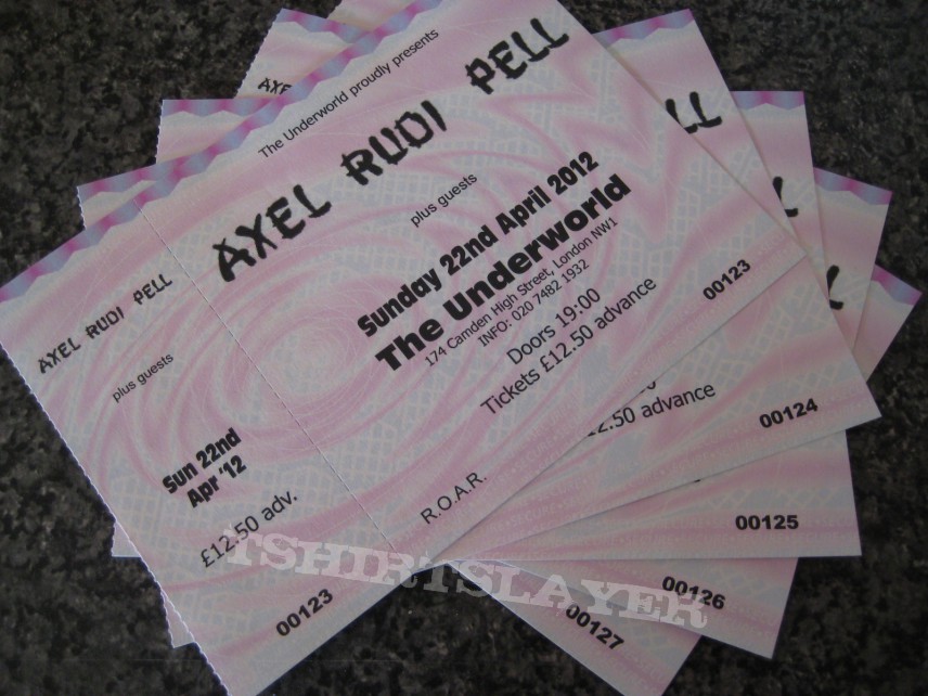 Other Collectable - Axel rudi pell concert tickets x5