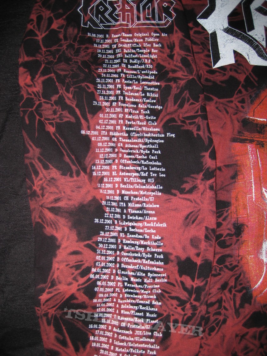 Kreator tie dye shirt