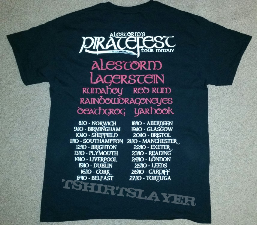 Alestorm - piratefest tour shirt