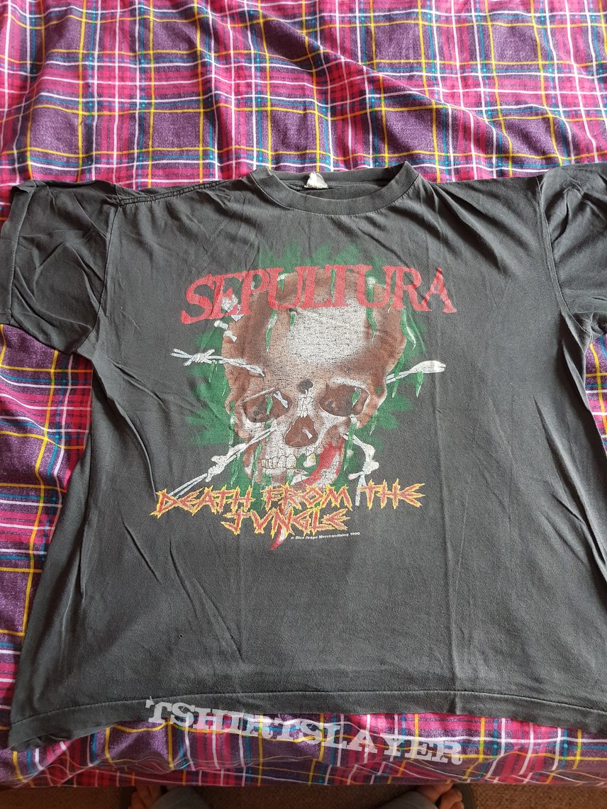 Sepultura Death from the jungle 1990 tour OG shirt