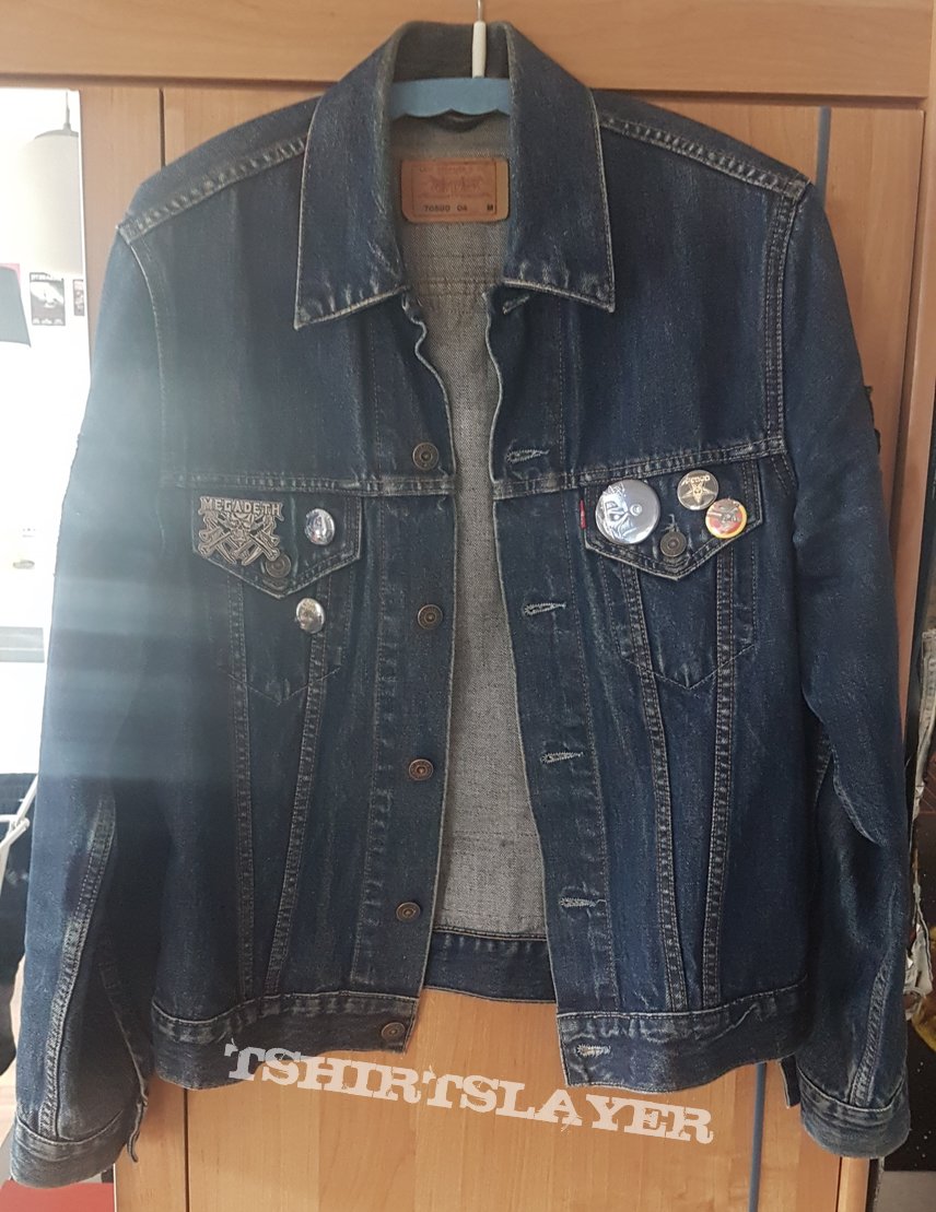 Megadeth + Maiden tribute denim jacket