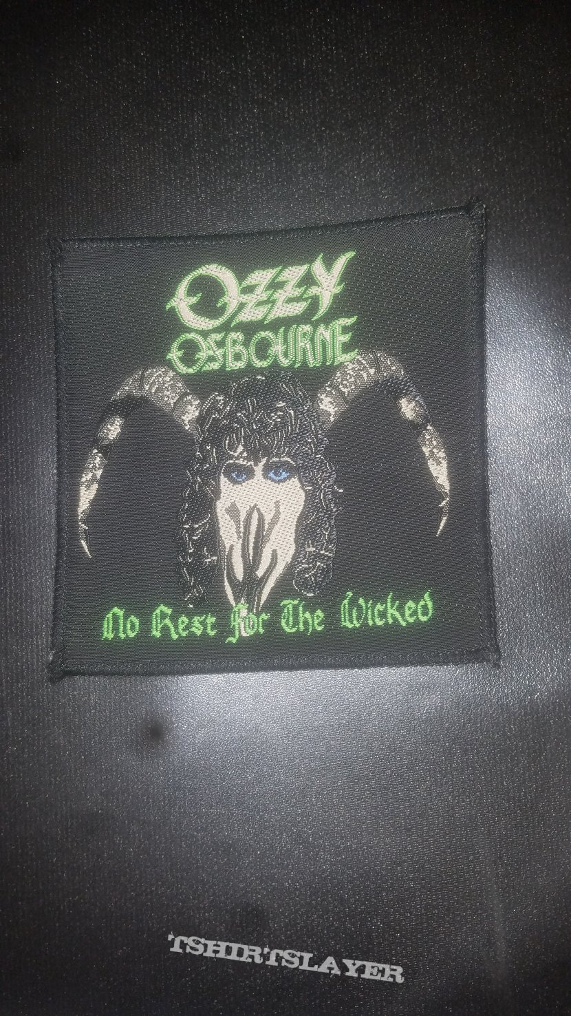 Ozzy Osbourne - No Rest For The Wicked patch