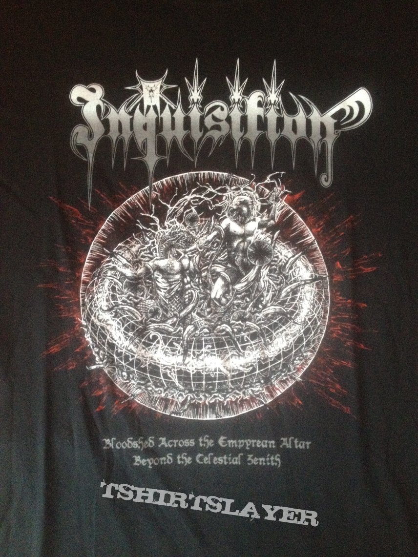 Inquisition - Bloodshed Across the Empyrean Altar Beyond the Celestial Zenith shirt 