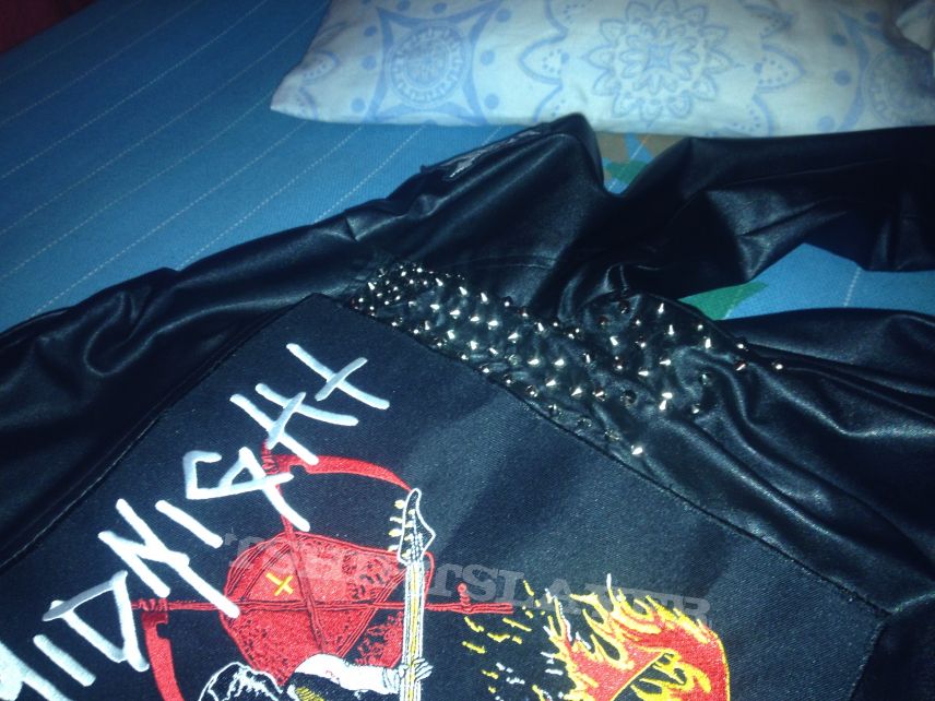 OLD Black/Speed Metal Leather Jacket